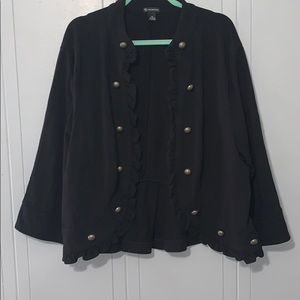 New Directions 3X black blazer.